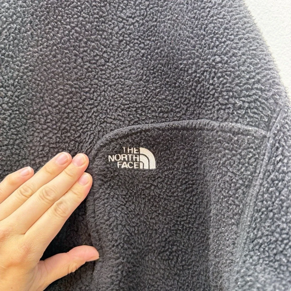 The North Face Sweatshirt Mens‎ XL Black TKA 200 Crewneck Pullover Fleece Sherpa